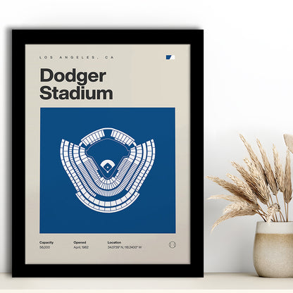 LA Dodgers Stadium Print, Los Angeles Dodger Stadium Print, Gifts for him, Sport Art, Framed Art Print Wall Decor