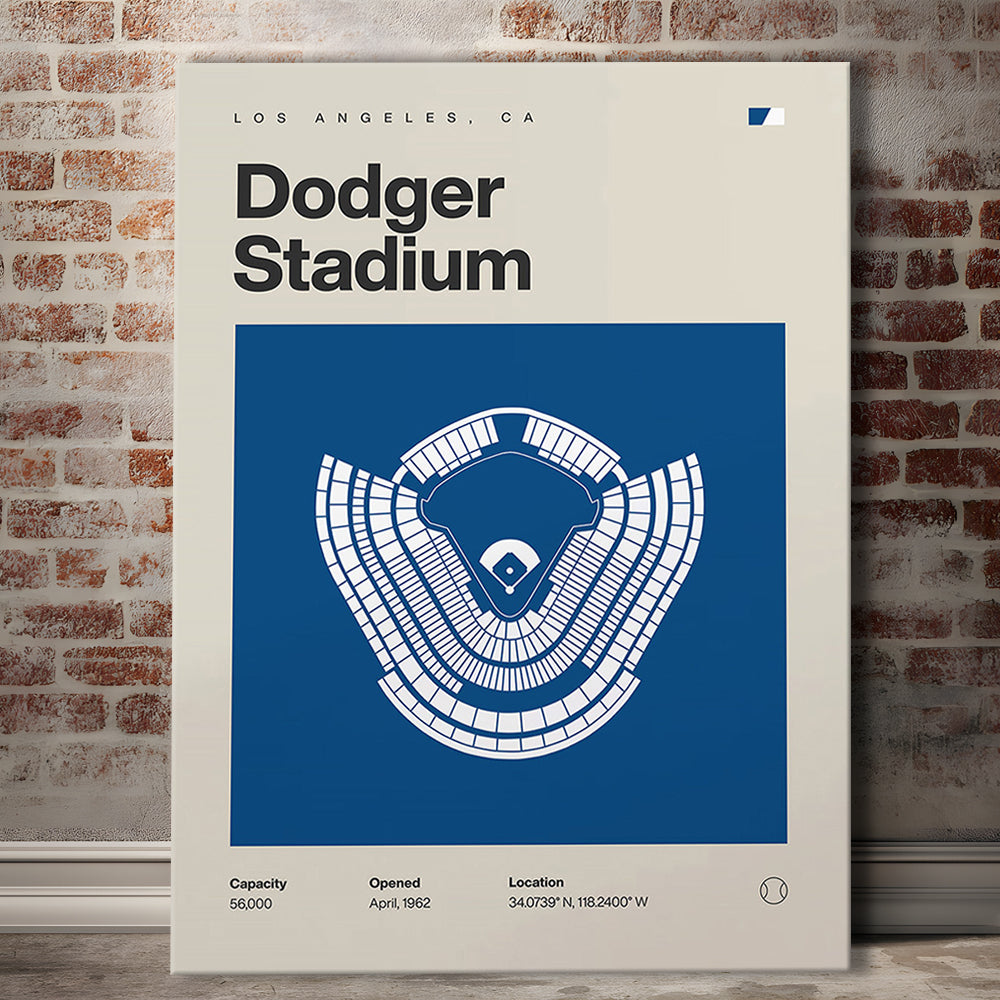 LA Dodgers Stadium Print, Los Angeles Dodger Stadium Print, Fan Gifts, Sport Art, Canvas Print Wall Art