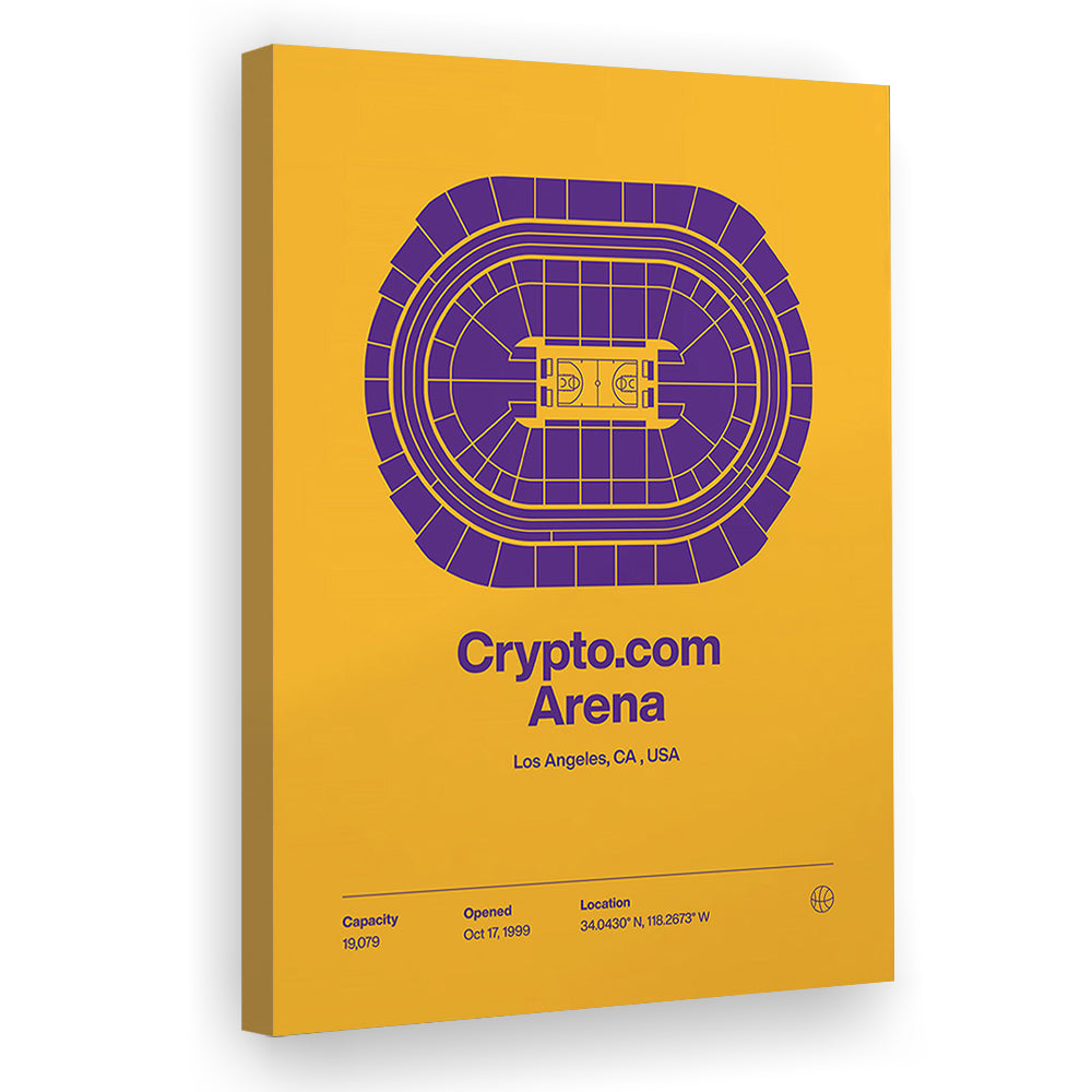 LA Lakers Stadium Print, Los Angeles Crypto.com Arena Stadium Print, Fan Gifts, Sport Art, Canvas Print Wall Art