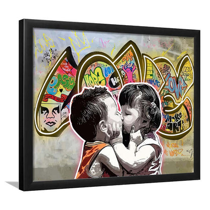 Love Art Print, Framed Art Print Wall Decor, Neon Art Print, Picture Framed