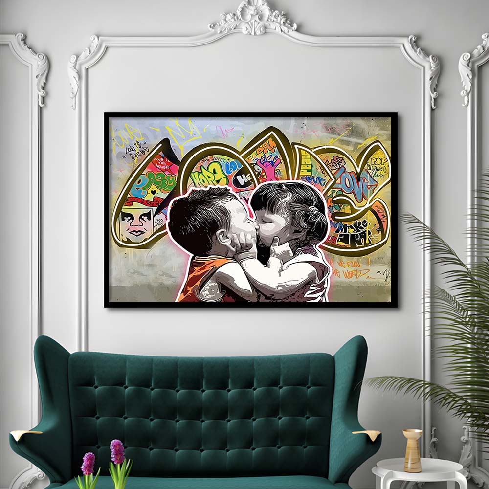 Love Art Print, Framed Art Print Wall Decor, Neon Art Print, Picture Framed