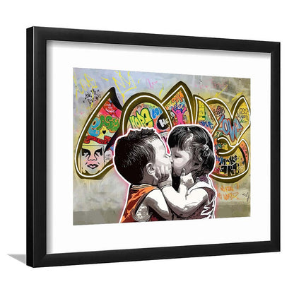 Love Art Print, Framed Art Print Wall Decor, White Border, Framed Picture