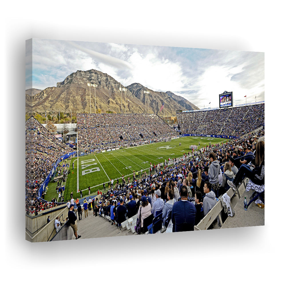 LaVell Edwards Stadium, Stadium Canvas, Sport Art, Gift for him, Man Cave Decor, Art Print, Canvas Print Wall Art