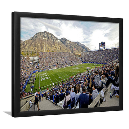 LaVell Edwards Stadium, Stadium Canvas, Sport Art, Gift for him, Framed Art Print Wall Decor, Picture Framed