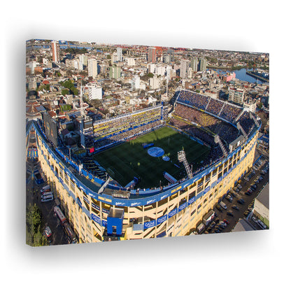 La Boca Stadium Aerial View, Stadium Canvas, Sport Art, Gift for him, Man Cave Decor, Art Print, Canvas Print Wall Art