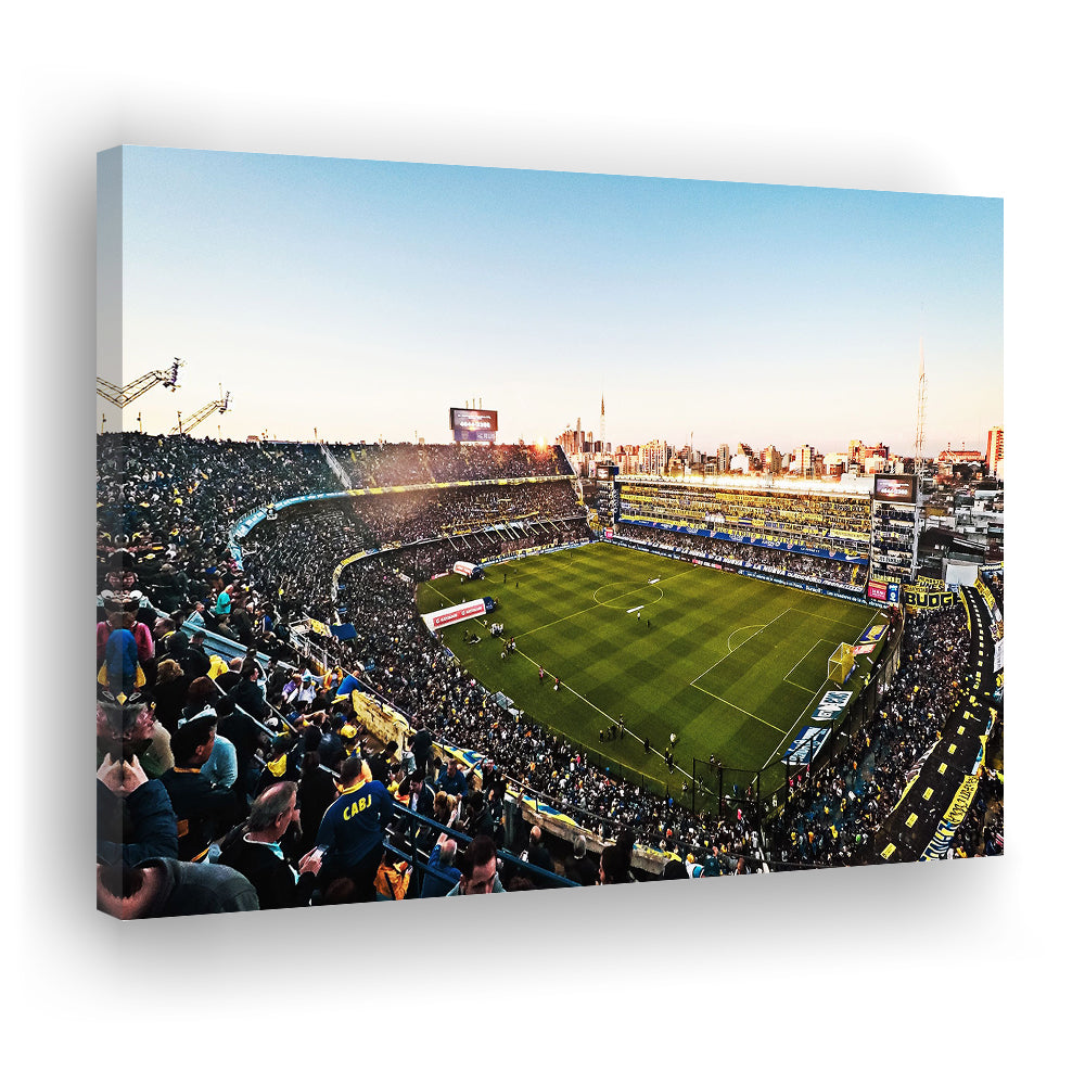 La Bombonera Boca Junior Stadium, Stadium Canvas, Sport Art, Gift for him, Man Cave Decor, Art Print, Canvas Print Wall Art