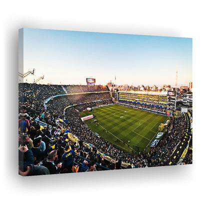 La Bombonera Boca Junior Stadium, Stadium Canvas, Sport Art, Gift for him, Man Cave Decor, Art Print, Canvas Print Wall Art