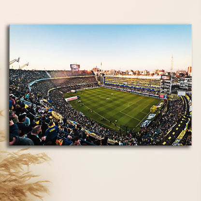 La Bombonera Boca Junior Stadium, Stadium Canvas, Sport Art, Gift for him, Man Cave Decor, Art Print, Canvas Print Wall Art