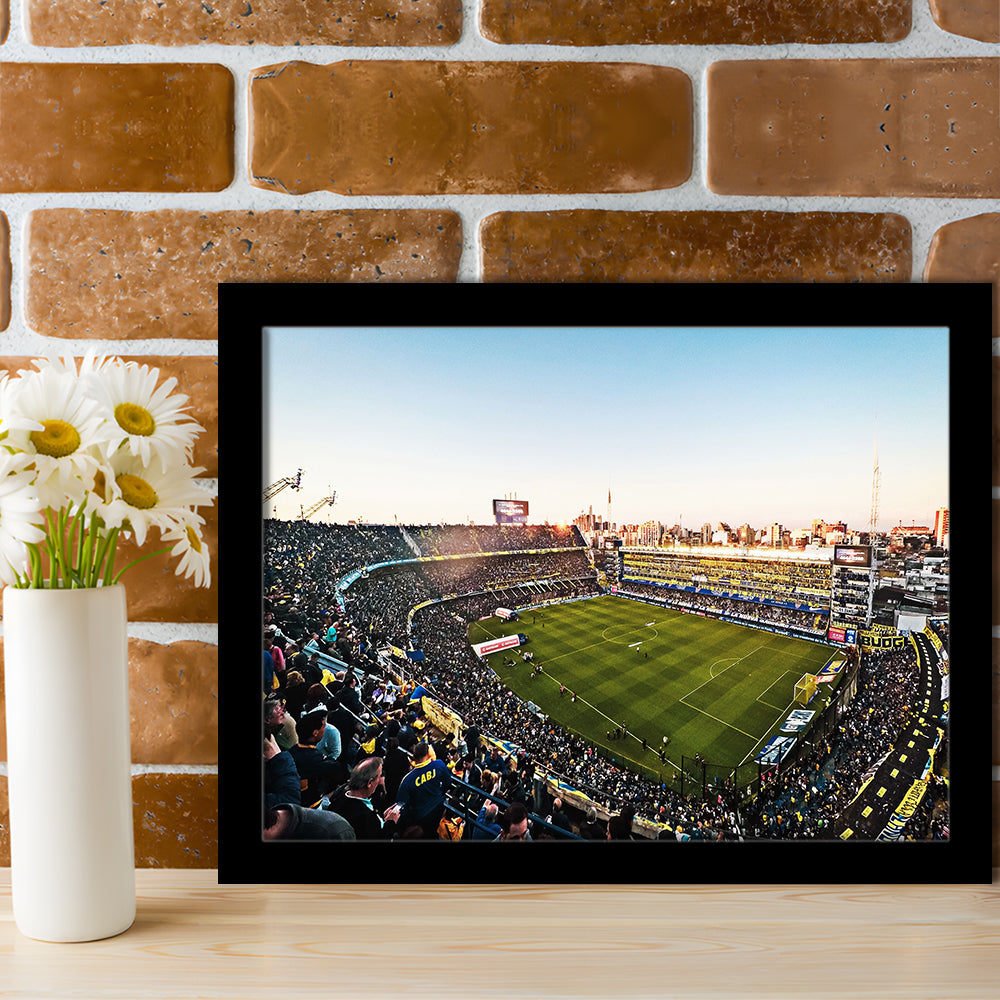 La Bombonera Boca Junior Stadium, Stadium Canvas, Sport Art, Gift for him, Framed Art Print Wall Decor, Picture Framed