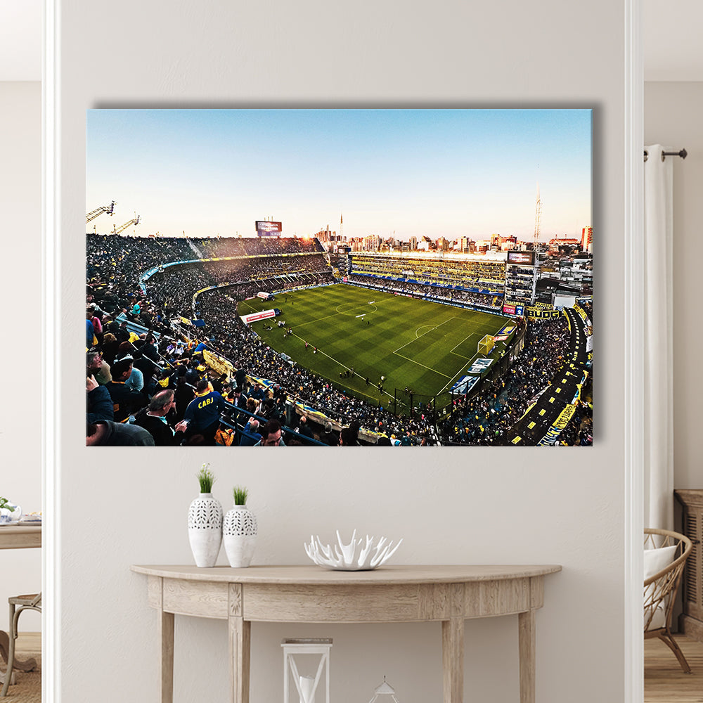 La Bombonera Boca Junior Stadium, Stadium Canvas, Sport Art, Gift for him, Man Cave Decor, Art Print, Canvas Print Wall Art
