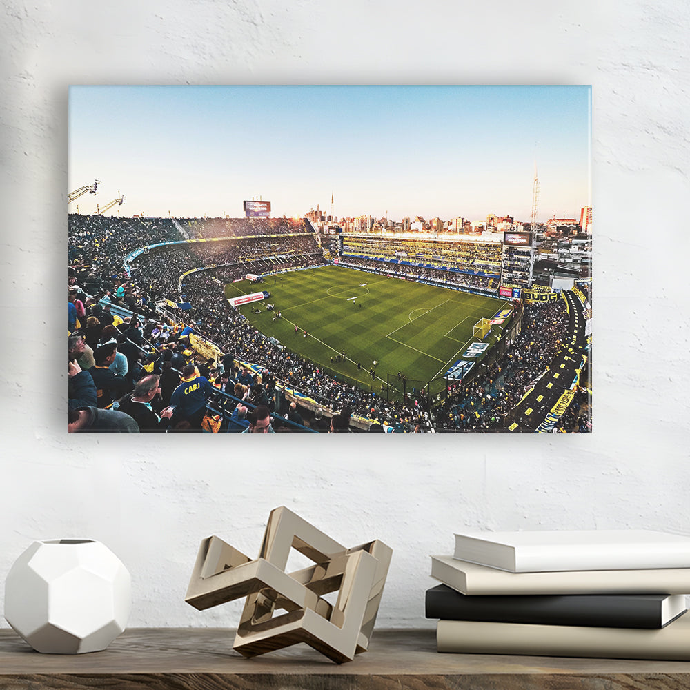 La Bombonera Boca Junior Stadium, Stadium Canvas, Sport Art, Gift for him, Man Cave Decor, Art Print, Canvas Print Wall Art