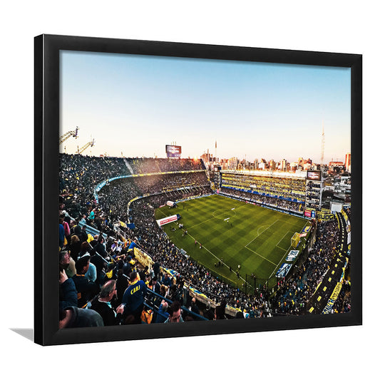 La Bombonera Boca Junior Stadium, Stadium Canvas, Sport Art, Gift for him, Framed Art Print Wall Decor, Picture Framed