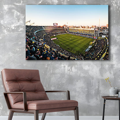 La Bombonera Boca Junior Stadium, Stadium Canvas, Sport Art, Gift for him, Man Cave Decor, Art Print, Canvas Print Wall Art