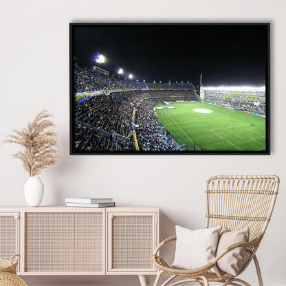 La Bombonera, Stadium Canvas, Sport Art, Framed Canvas Print Wall Art, Floating Frame