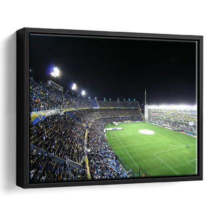 La Bombonera, Stadium Canvas, Sport Art, Framed Canvas Print Wall Art, Floating Frame