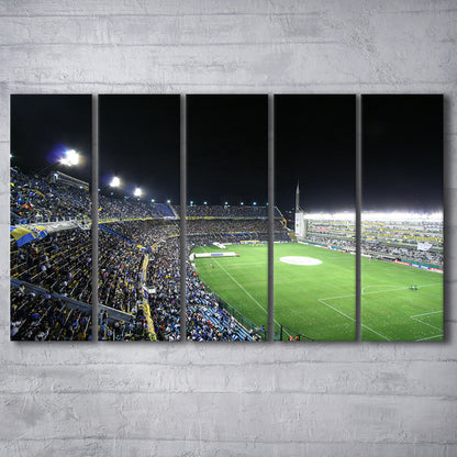 La Bombonera, Stadium Canvas, Sport Art, 5 Panel B, Extra Large Canvas, Canvas Print Wall Art