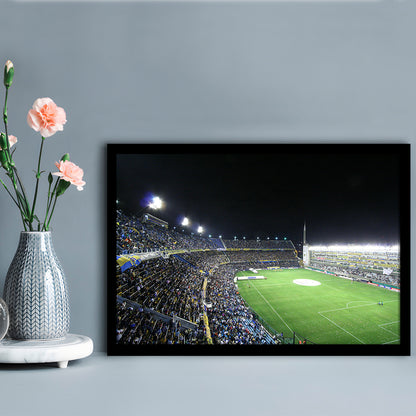La Bombonera, Stadium Canvas, Sport Art, Gift for him, Framed Art Print Wall Decor, Picture Framed