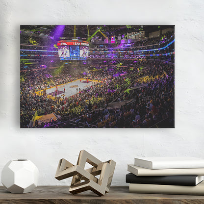 La Staples Center, Stadium Canvas, Sport Art, Gift for him, Man Cave Decor, Art Print, Canvas Print Wall Art