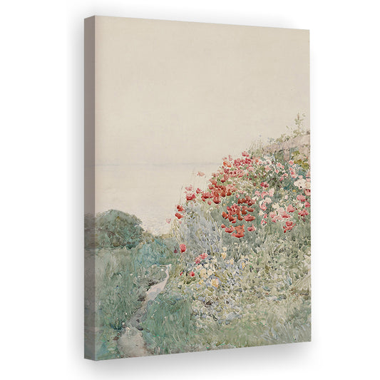 Landscape Painting Neutral Canvas Print Wall Art, Watercolor Paintings Vintage Botanical Prints Gallery Canvas Print Wall Art