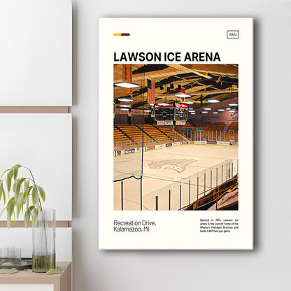 Lawson Ice Arena Print, Western Michigan Broncos Stadium Canvas Art, Fan Gifts, Sport Art, Canvas Print Wall Art