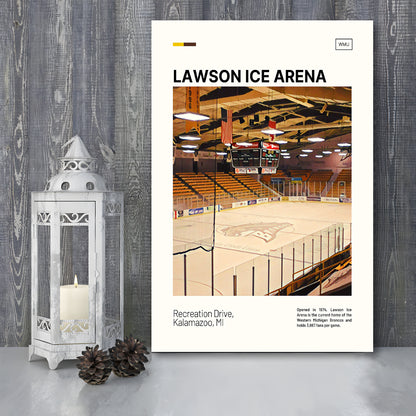 Lawson Ice Arena Print, Western Michigan Broncos Stadium Canvas Art, Fan Gifts, Sport Art, Canvas Print Wall Art
