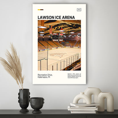 Lawson Ice Arena Print, Western Michigan Broncos Stadium Canvas Art, Fan Gifts, Sport Art, Canvas Print Wall Art