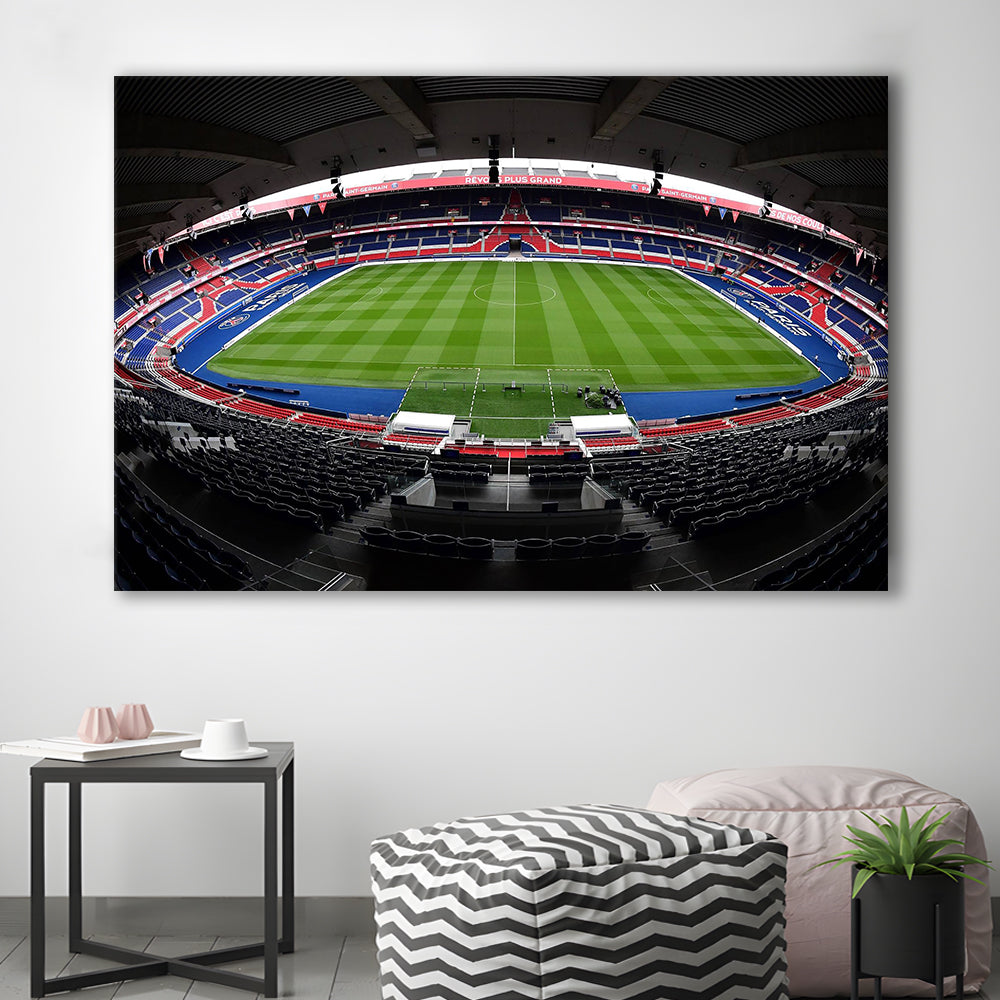 Le Parc des Princes stadium, Stadium Canvas, Sport Art, Gift for him, Man Cave Decor, Art Print, Canvas Print Wall Art