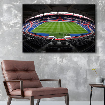 Le Parc des Princes stadium, Stadium Canvas, Sport Art, Gift for him, Man Cave Decor, Art Print, Canvas Print Wall Art