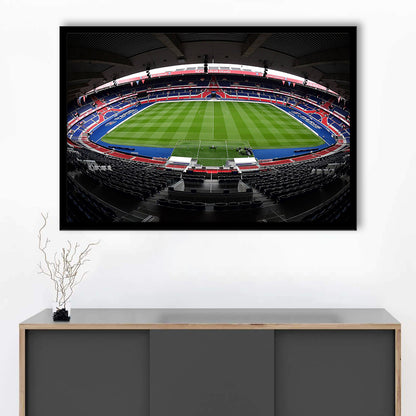 Le Parc des Princes stadium, Stadium Canvas, Sport Art, Gift for him, Framed Art Print Wall Decor, Picture Framed