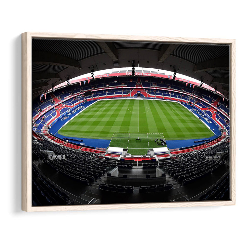 Le Parc des Princes stadium, Stadium Canvas, Sport Art, Framed Canvas Print Wall Art, Floating Frame