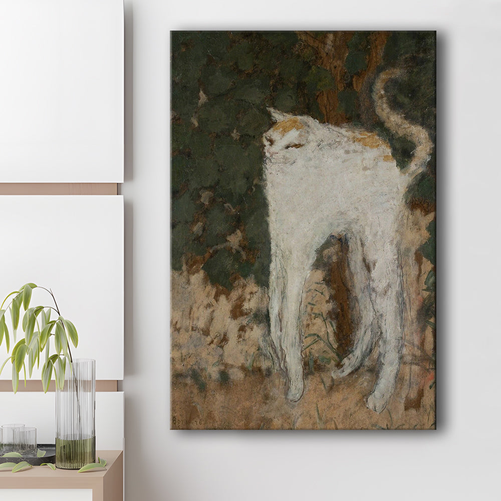 Le Chat Blanc 1894 By Pierre Bonnard Print, The White Cat Print, Canvas Print, Canvas Decor