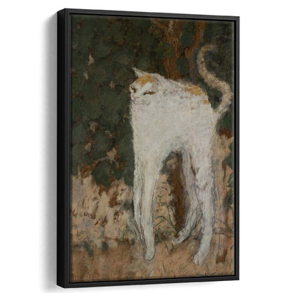 Le Chat Blanc 1894 By Pierre Bonnard Print, The White Cat Print, Framed Canvas Print, Floating Frame