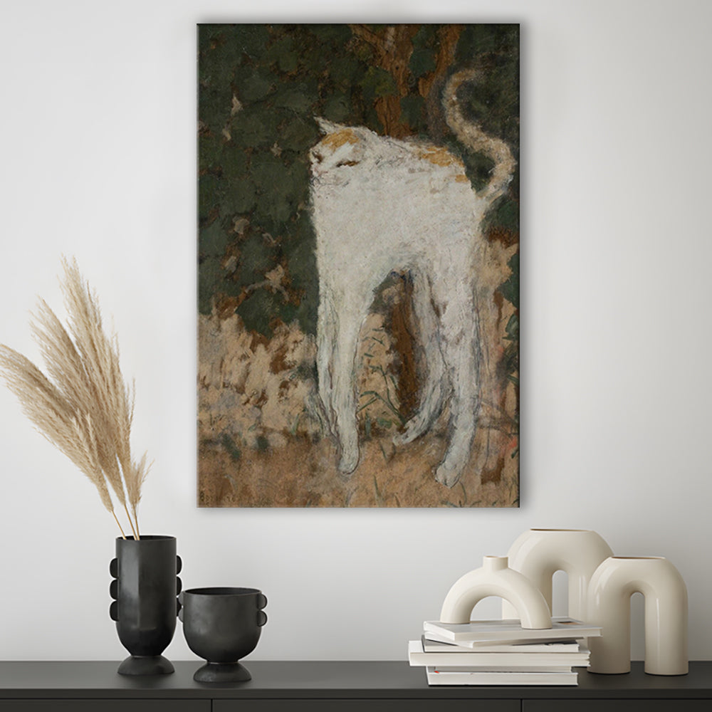Le Chat Blanc 1894 By Pierre Bonnard Print, The White Cat Print, Canvas Print, Canvas Decor