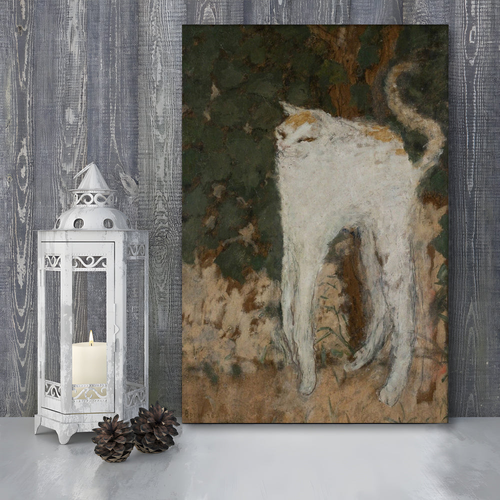 Le Chat Blanc 1894 By Pierre Bonnard Print, The White Cat Print, Canvas Print, Canvas Decor