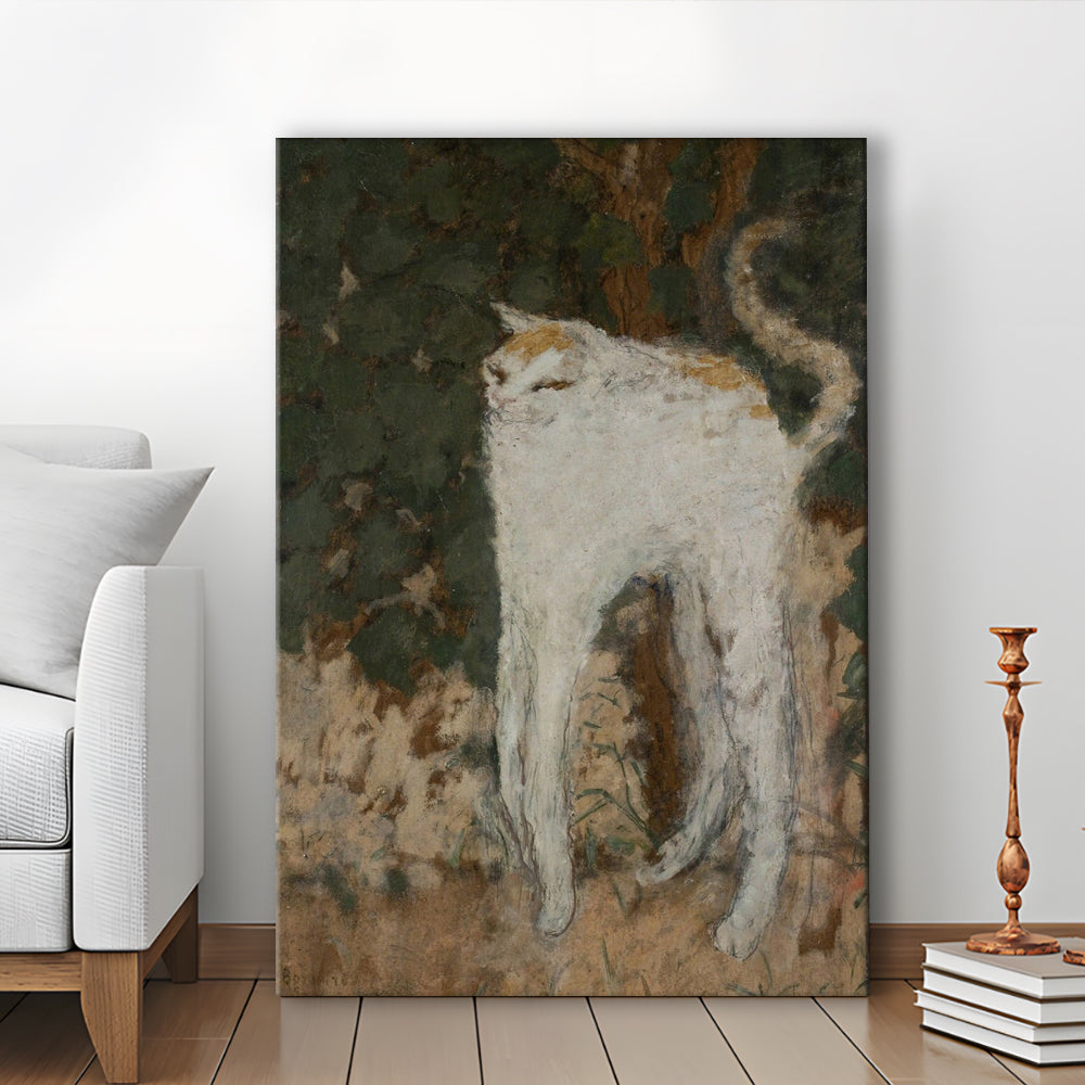 Le Chat Blanc 1894 By Pierre Bonnard Print, The White Cat Print, Canvas Print, Canvas Decor