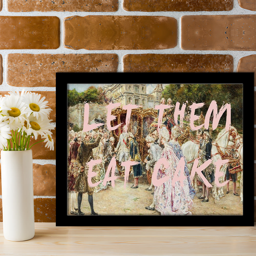 Let Them Eat Cake Rococo, Framed  Print, Painting Art, Framed Art Print Wall Decor, Framed Picture