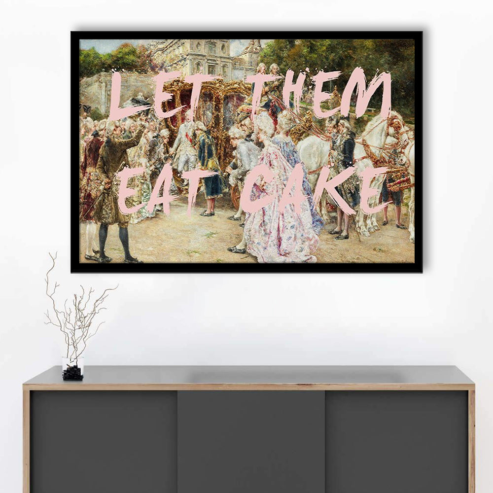 Let Them Eat Cake Rococo, Framed  Print, Painting Art, Framed Art Print Wall Decor, Framed Picture