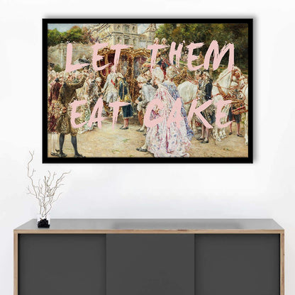 Let Them Eat Cake Rococo, Framed  Print, Painting Art, Framed Art Print Wall Decor, Framed Picture