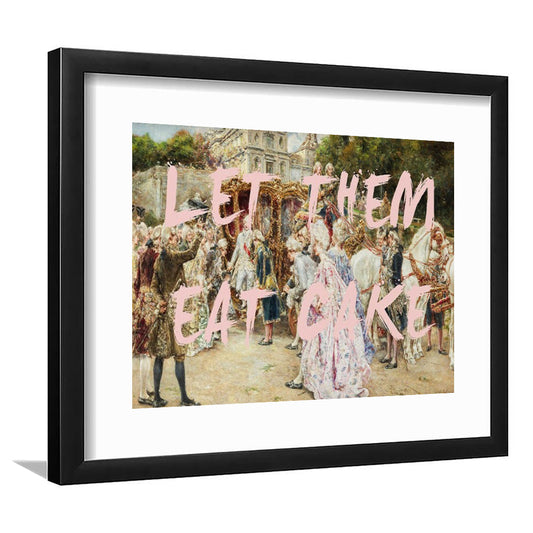 Let Them Eat Cake Rococo, Framed  Print, Painting Art, Framed Art Print White Border Wall Decor