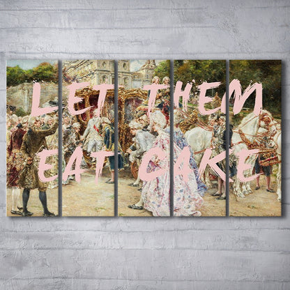 Let Them Eat Cake Rococo, Canvas Art Print, Painting Art, Multi Panels Canvas Print Wall Art