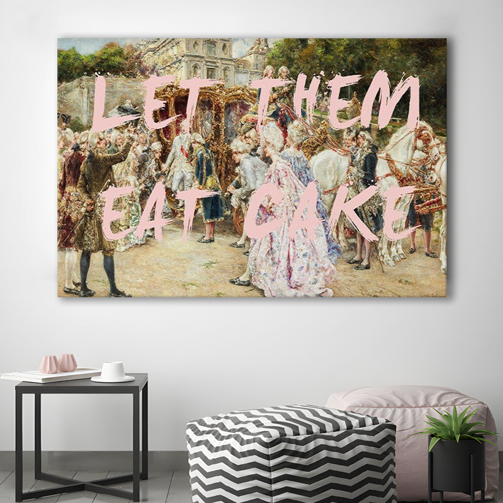 Let Them Eat Cake Rococo, Canvas Art Decor Print, Painting Art, Canvas Print Wall Art Home Decor