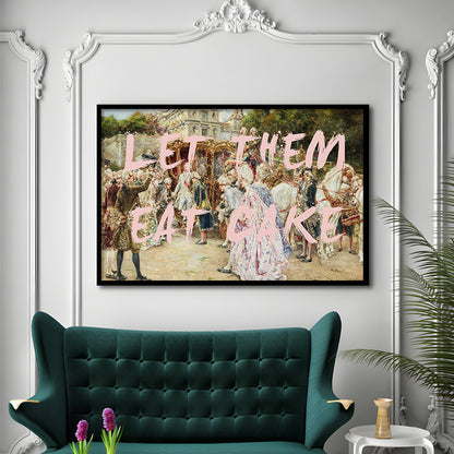 Let Them Eat Cake Rococo, Framed  Print, Painting Art, Framed Art Print Wall Decor, Framed Picture