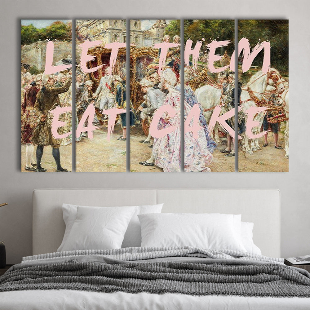 Let Them Eat Cake Rococo, Canvas Art Print, Painting Art, Multi Panels Canvas Print Wall Art