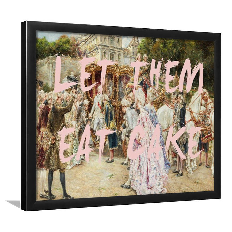 Let Them Eat Cake Rococo, Framed  Print, Painting Art, Framed Art Print Wall Decor, Framed Picture