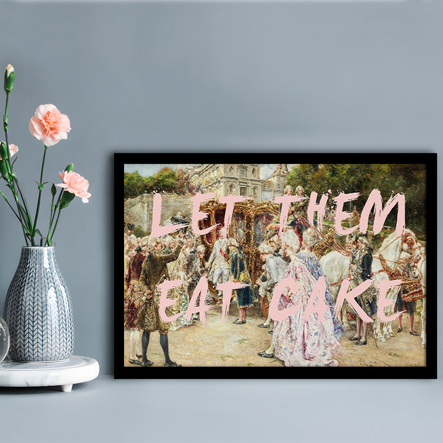 Let Them Eat Cake Rococo, Framed  Print, Painting Art, Framed Art Print Wall Decor, Framed Picture