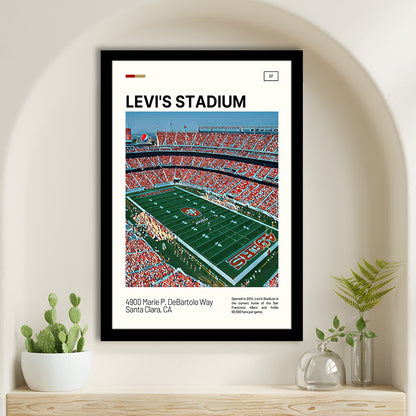 Levi's Stadium Print, San Francisco Stadium Art, Gifts for him, Sport Art, Framed Art Print Wall Decor