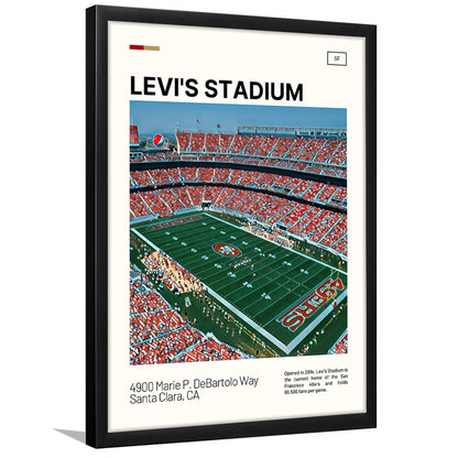 Levi's Stadium Print, San Francisco Stadium Art, Gifts for him, Sport Art, Framed Art Print Wall Decor