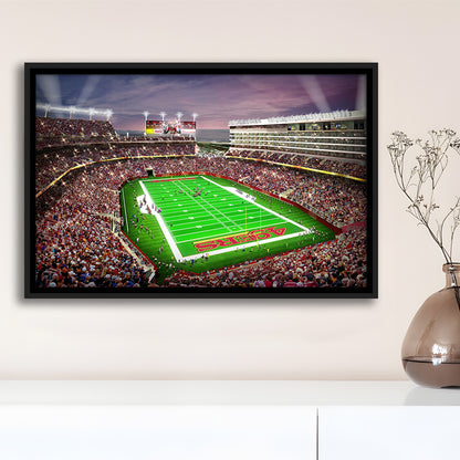 Levis Stadium, Stadium Canvas, Sport Art, Framed Canvas Print Wall Art, Floating Frame