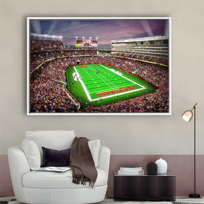 Levis Stadium, Stadium Canvas, Sport Art, Framed Canvas Print Wall Art, Floating Frame