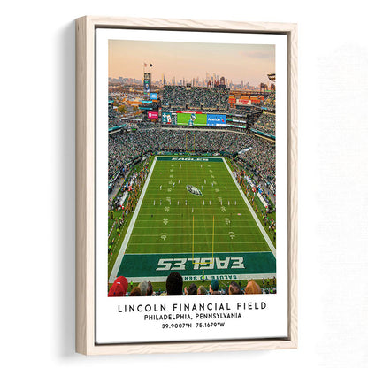 Lincoln Financial Field, Philadelphia Eagles Wall Art Print, Sport Art Print, Framed Canvas Prints Wall Art